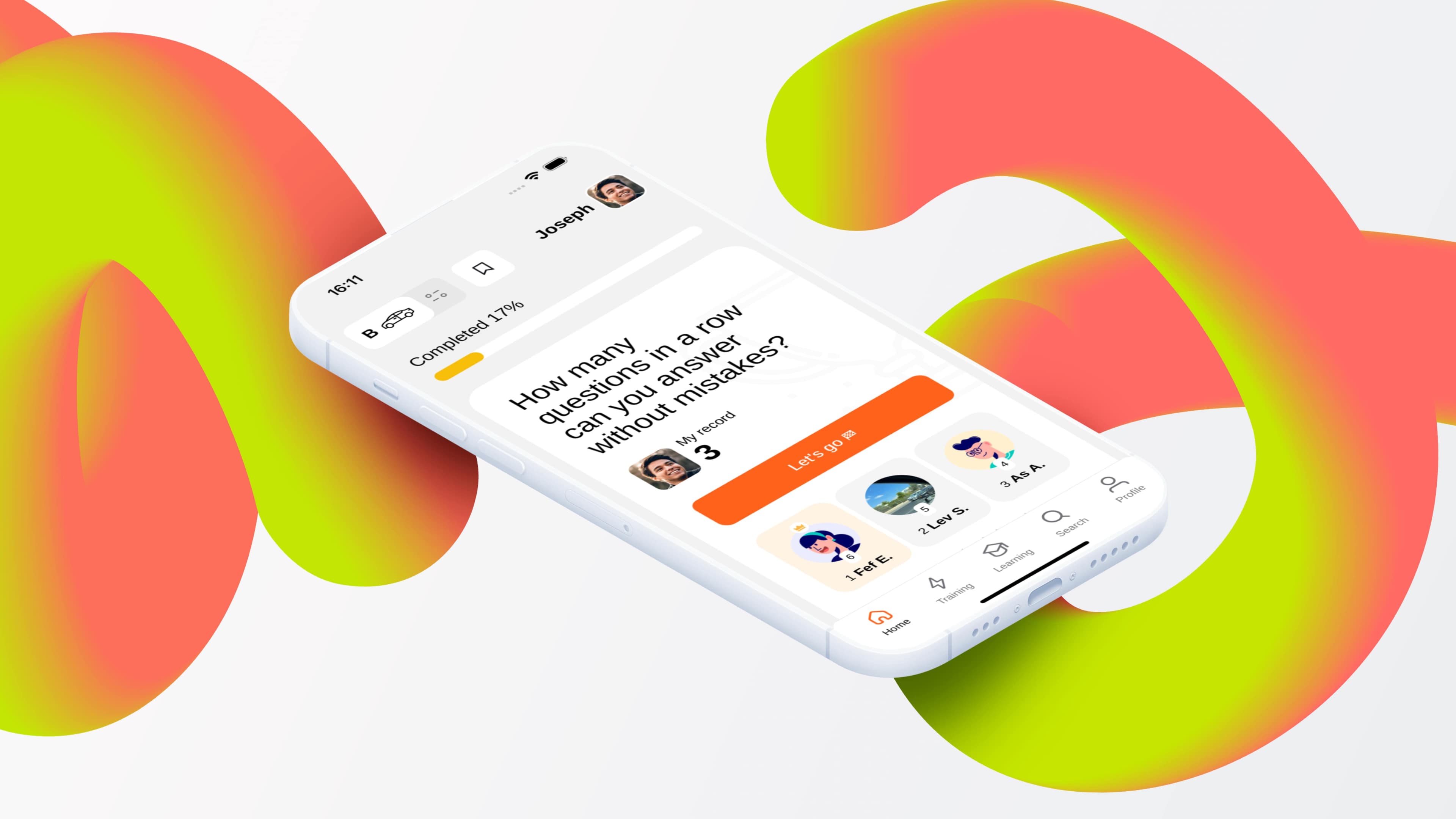 Skillwheel - אפליקציה ללימוד תאוריה Skillwheel - אפליקציה ללימוד תאוריה צילום מסך של האפליקציה